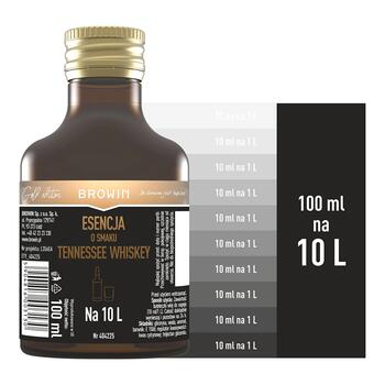 Browin Tennessee Whiskey esence 404225, 100 ml, 10 L dzēriena pagatavošanai, zelta līnija (404225)