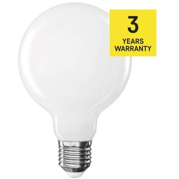 Emos LED лампа G95 ZF2D52, 7,8 Вт, 1055 лм, теплый белый, 230 В, 25 000 ч, E27, 360°, 4 чипа (ZF2D52)