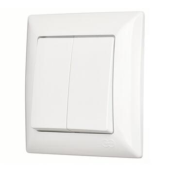 Visage Slēdzis, z/a, 2 taustiņi, balts , 01281100-100103, GÜNSAN (01281100-100103)