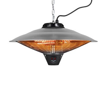 Eurom Partytent Heater 2100 piekaramais infrasarkanais terases sildītājs 2100W IP24 3 jaudas līmeņi 360° līdz 20m2 pelēks (336108)