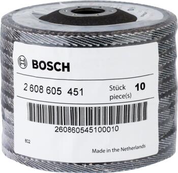 Slīppap.slīpšķ.metal top D 115 mm, K 60, 1 gab., Mazām leņķa slīpmašīnām PRO X571 VĒDEKĻVEIDA DISKS, 2608605451, BOSCH (2608605451)
