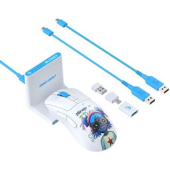 A4Tech Мышь A4TMYS47745, 300 мАч, 75ч, 8 кнопок, 20000 CPI, RGB подсветка, беспроводная, USB-C зарядка (A4TMYS47745)