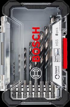 Metāla urbju komplekts HSS ImpactControl (8gab.) 2608577146 BOSCH (2608577146)
