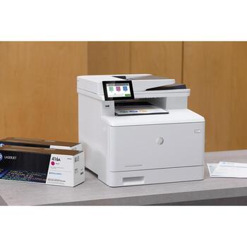 HP Color LaserJet Enterprise M480f MFP, 3QA55A, 27ppm, 600x600DPI, 2048MB, 300 листов, ЖК-дисплей, Ethernet, Wi-Fi, Bluetooth (3QA55A)