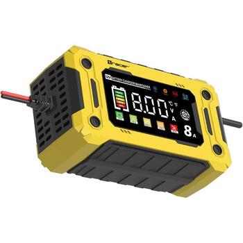 Tracer Зарядное устройство TRABAT47777, 12V, 8A, LED/LCD, 220-240V, 9 режимов зарядки, автоматическая зарядка (TRABAT47777)
