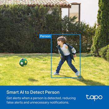 TP-LINK Tapo C410 умная камера безопасности, 2K 3MP, 125°, 15fps, IP65, 180д аккумулятор, 512GB microSD, двусторонняя связь (TAPOC410)