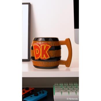 Paladone кружка в форме Donkey Kong PP4008NN, 16 × 10 × 12 см, 410 г, коричневая, логотип Donkey Kong (PP4008NN)