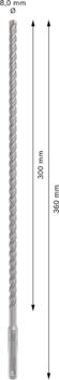 Perforatora urbjiem PRO SDS PLUS-5X TRIECIENURBIS PERFORATORIEM, 2608833793 BOSCH (2608833793)
