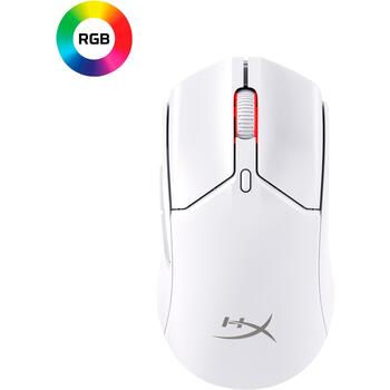 HyperX bezvadu spēļu pele Pulsefire Haste 2 Mini 7D389AA, 26000 DPI, 650 ips, 1000 Hz, 6 pogas, 100 milj. klikšķu, 100 h, LiPo (7D389AA)