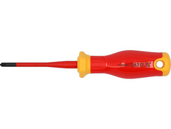 Yato Отвертка YT-282662, 1000V, 80mm, S2, PP, TPE, SL/PZ1, для электромонтажа (YT-282662)