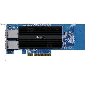 Synology сетевая карта E10G30-T2 10GbE, PCIe, 2 RJ-45 порта, 10000 Mbit/s, 0-40°C, 5-95% влажность (E10G30-T2)