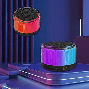 Denver Беспроводная колонка BTP-103 111151010780, 30W, 200g, Bluetooth 5.3, 10m, RGB подсветка, встроенный микрофон (111151010780)