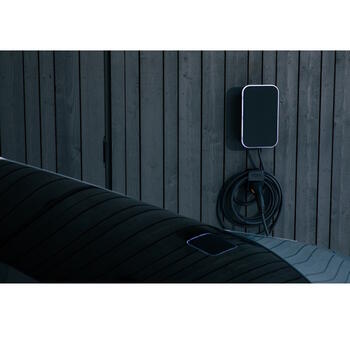 Стационарное настенное зарядное устройство VOOL EV, 22 кВт, с поддержкой 4G, Wi-Fi и Ethernet, кабель 6.5 м, матовый чёрный (V22TMABGP)