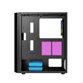 Gembird Корпус компьютера Fornax 400X CCC-FC-400X, 390x200x449mm, 6 отсеков для дисков, 1xUSB 2.0, 2xUSB 3.0, 12см вентилятор (CCC-FC-400X)