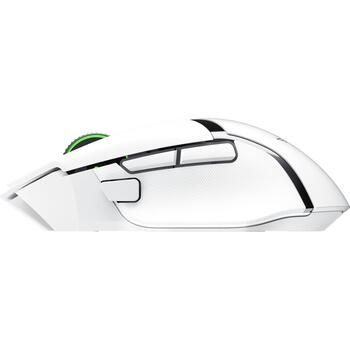 Razer spēļu pele Basilisk V3 X HyperSpeed RZ01-04870300-R3G1, 18000 dpi, 7 pogas, optiskā, bezvadu, Bluetooth, USB, balta (RZ01-04870300-R3G1)