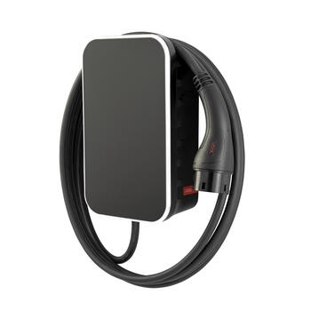 Стационарное настенное зарядное устройство VOOL EV, 22 кВт, с поддержкой 4G, Wi-Fi и Ethernet, кабель 6.5 м, матовый чёрный (V22TMABGP)