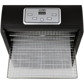 Lund pārtikas žāvētājs 68273, 600-700 W, 220-240 V, 50-60 Hz, 35-70 °C, 0.5-19.5 h, 9 sieti, nerūsējošais tērauds, LCD displejs (68273)