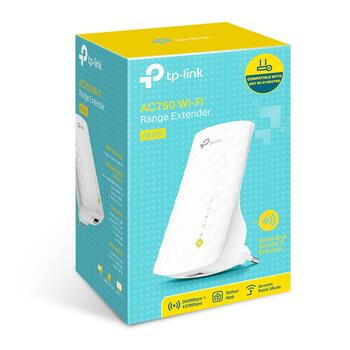 TP-Link RE200 AC750 Wi-Fi усилитель/репитер 300 Mbps 2.4 GHz 433 Mbps 5 GHz Белый (RE200)