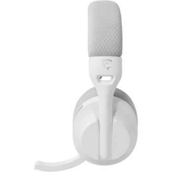 White Shark Беспроводные игровые наушники FALCON WHITE/GREY, 175g, 40mm, 121dB, 30Ω, 20-20000Hz, 2 динамика, 1.5m кабель (FALCON WHITE/GREY)