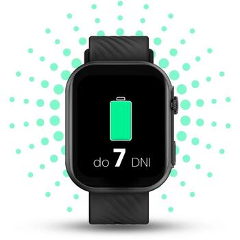 Manta Умные часы SWU401BK, 230mAh, IP67, Bluetooth, 2.01'', 240x296px, магнитная + беспроводная зарядка, гироскоп, акселерометр (SWU401BK)
