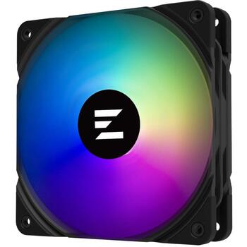 Zalman ZM-AF120 ARGB BLACK, 120mm корпусный вентилятор, 600-2000 об/мин, 69,12 CFM, 2,01 мм H2O, гидроподшипник, 4-контактный (ZM-AF120 ARGB BLACK)