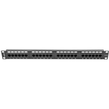 Lanberg патч-панель 24 порта 1U PPU5-1024-B, 24, 19 '', 1U, CAT 5e, RJ-45, черный (PPU5-1024-B)