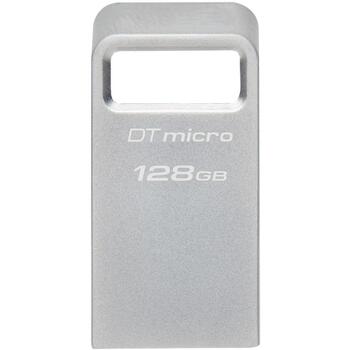 Kingston DataTraveler USB флешка DTMC3G2/128GB, 128 ГБ, 200 МБ/с, USB Type-A, металлический корпус, кольцо для ключей (DTMC3G2/128GB)