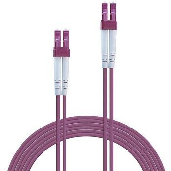 Lindy оптический патч-кабель LC/LC OM4 5м, 2 x LC мужской, 50µm сердечник, 125µm оболочка (46343)