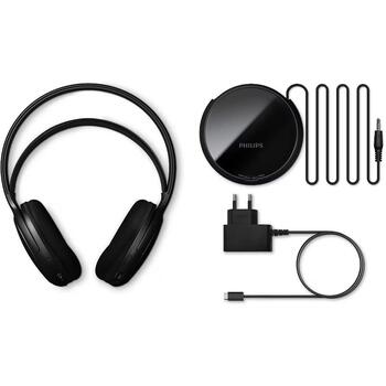 PHILIPS USB Type-C TV bezvadu austiņas, melnas (SHC5200M2/12)