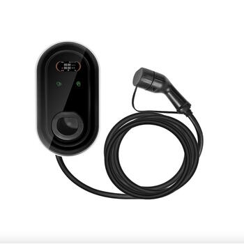 Стационарное настенное зарядное устройство Morek EV, 22 кВт, 32 А, Type 2, 3 фазы, кабель 6,5 м, чёрный (MEV22DREWN6T2)