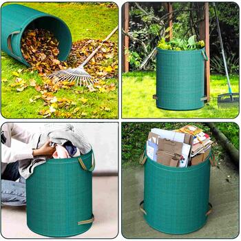 Geko Садовая сумка 272L G73285, 272L, 70см, 60см, 4 ручки (2 боковые + 2 нижние), полипропиленовая ткань 145 г/м² (G73285)