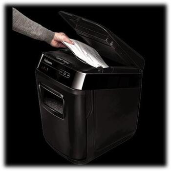 Fellowes Шредер AutoMax 200C 4653601, 200 листов автоматически, 10 листов вручную, 4x38 мм, P-4, Режим сна, Авто-реверс (4653601)