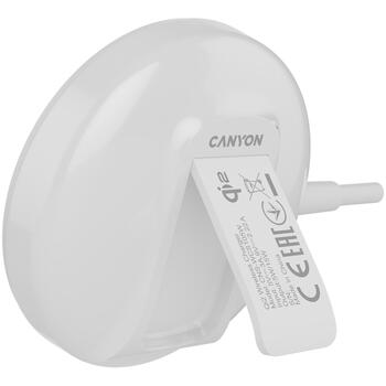 CANYON WS-105 беспроводное зарядное устройство для смартфонов 15W Qi2 магнитное CNS-WCS105W белое (CNS-WCS105W)