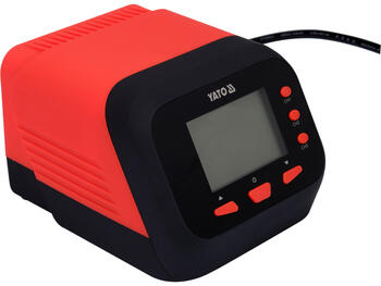 Yato YT-82462 паяльная станция, 75Вт, 24В, 90-480°C, ±2°C, ЖК, T12, 3 памяти, автосон (YT-82462)