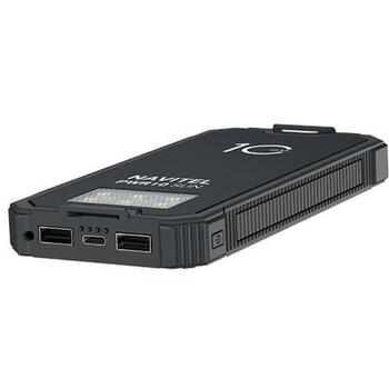 Navitel PWR10 Sun, 10000mAh, no saules paneļa/no elektrotīkla, LED lukturītis, atlikušais uzlādes indikators (PWR10 Sun)