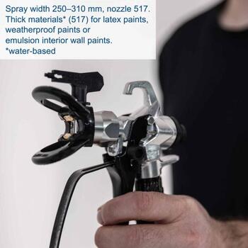 Scheppach Оборудование для покраски PTSA600 5906005901, 950 W, 207 bar, 15 м шланг, 2,0 L/min, 420 м²/h, сопло 517 (5906005901)