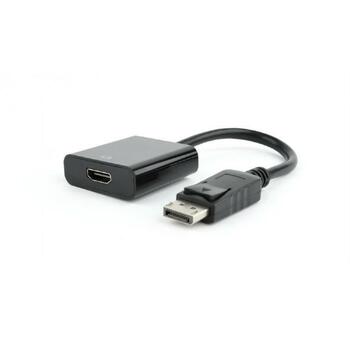 Gembird adapteris AB-DPM-HDMIF-002 1 HDMI, 1 DisplayPort, melns (AB-DPM-HDMIF-002)