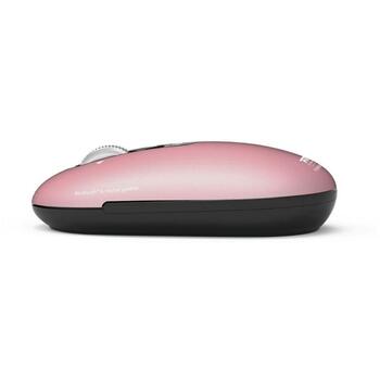 Port Connect PURE MAC 910503, bezvadu optiskā pele, Bluetooth, 1000/1600/2400/3200 DPI, 5 pogas, klusa skaņa, rozā (910503)