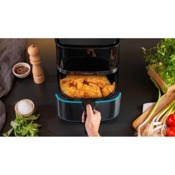 Cecotec karstā gaisa friteris Cecofry Full InoxBlack 5500 Pro 3316, 1700 W, 5.5 L, melns inox/melns, 8 programmas (3316)
