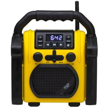 Adler Строительное радио с Bluetooth AD 1911, FM, AUX, 1 x 10W встроенный динамик, Bluetooth 5.1 (AD 1911)