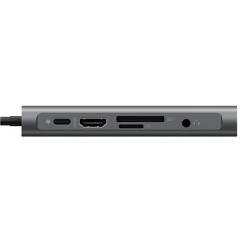 Raidsonic док-станция IB-DK4040-CPD, USB-C, HDMI 3840x2160@30Hz, VGA 1920x1080@60Hz, 3x USB 3.0 Type-A 5Gbps (IB-DK4040-CPD)
