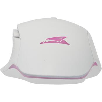 Baracuda Мышь BGM-051 RAPTOR-W, 8D, 6400 DPI, 125Hz, 12G, USB 2.0, 1.5m, LED 4 цвета, пластик (RAPTOR-W)