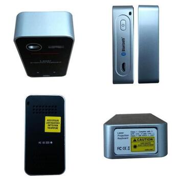 Doy Лазерная проекционная клавиатура T-MLX53943, Bluetooth, USB, 5200mAh, белый (T-MLX53943)