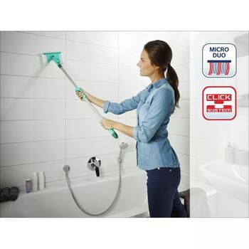 Leifheit Bath Cleaner micro duo 1041701, flīžu un vannas istabas birste, 18cm, maināma galva (1041701)