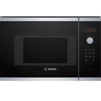 Встраиваемая микроволновая печь с объёмом 20 л и мощностью 800 Вт BFL523MS0 Нержавеющая сталь/Чёрный Bosch (BFL523MS0)