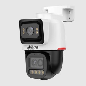 Dahua PTS2449C-4E3Z-S-PV-PRO PT IP kamera 4 MP+2 MP WizColor divu kanālu 6× hibrīda tālummaiņa Auto Tracking SMD 3.0 Perimetra aizsardzība PoE melni-balta (DH-IPC-PTS2449C-4E3Z-S-PV-PRO)
