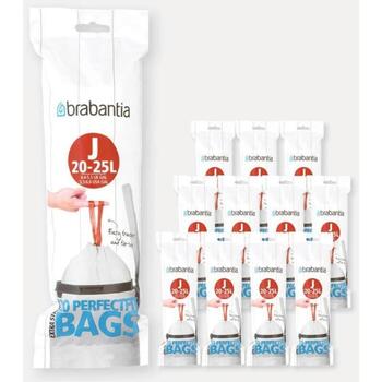 Brabantia мусорные пакеты 115585, 20-25 л, 20 шт, вентиляционные отверстия, цветовые коды (115585)