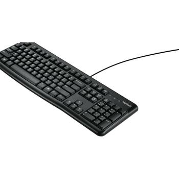 Logitech Klaviatūra K120 920-002508 USB, 1.5 m kabelis, QWERTY, melna, pilna izmēra, izturīga pret izliešanu (920-002508)