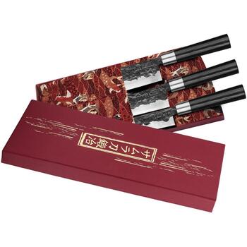 Samura Blacksmith набор из 3 ножей SBL-0220, AUS-8, 58 HRC, рукоять Micarta (SBL-0220)