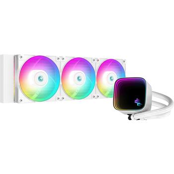 Deepcool Ūdens dzesētājs R-LS720-WHAMMM-G-1, 360 mm, 85.85 cfm, 3 ventilatori, RGB LED, PWM, 500-2250 RPM (R-LS720-WHAMMM-G-1)